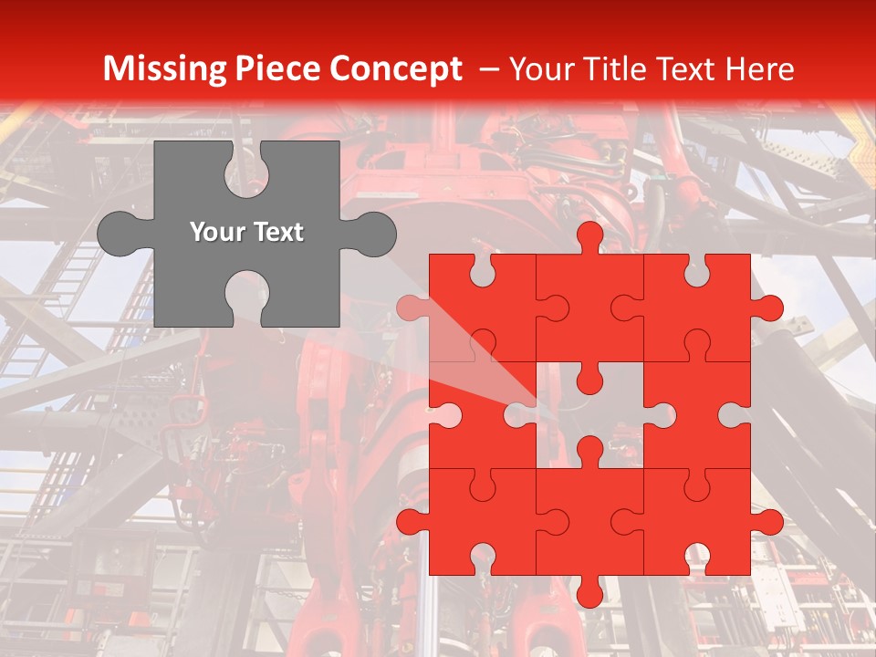 A Red Power Plant With Wires And Wires In The Background PowerPoint Template