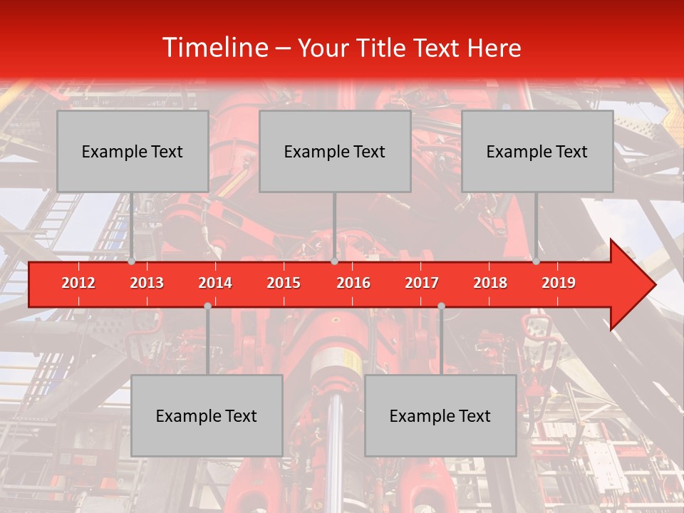 A Red Power Plant With Wires And Wires In The Background PowerPoint Template