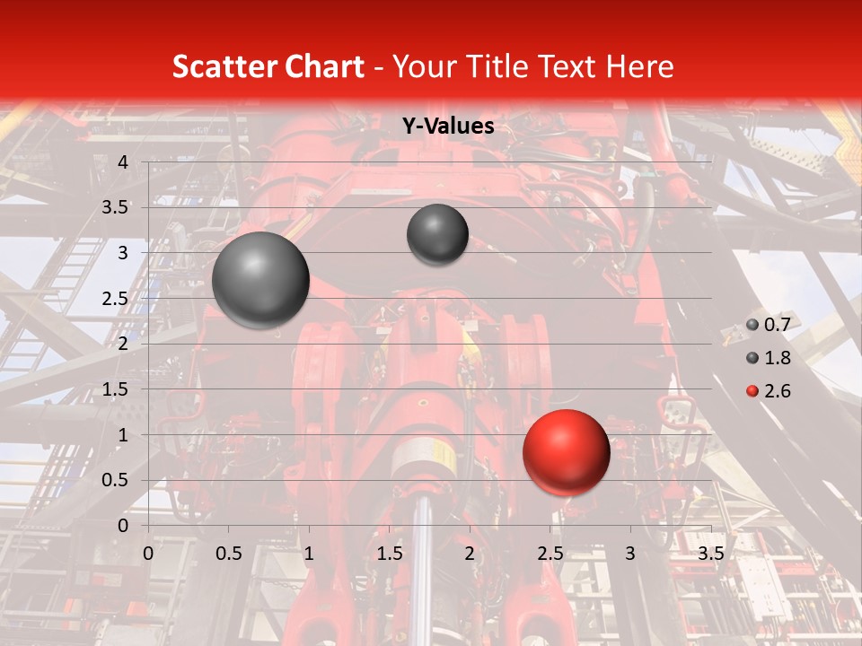 A Red Power Plant With Wires And Wires In The Background PowerPoint Template