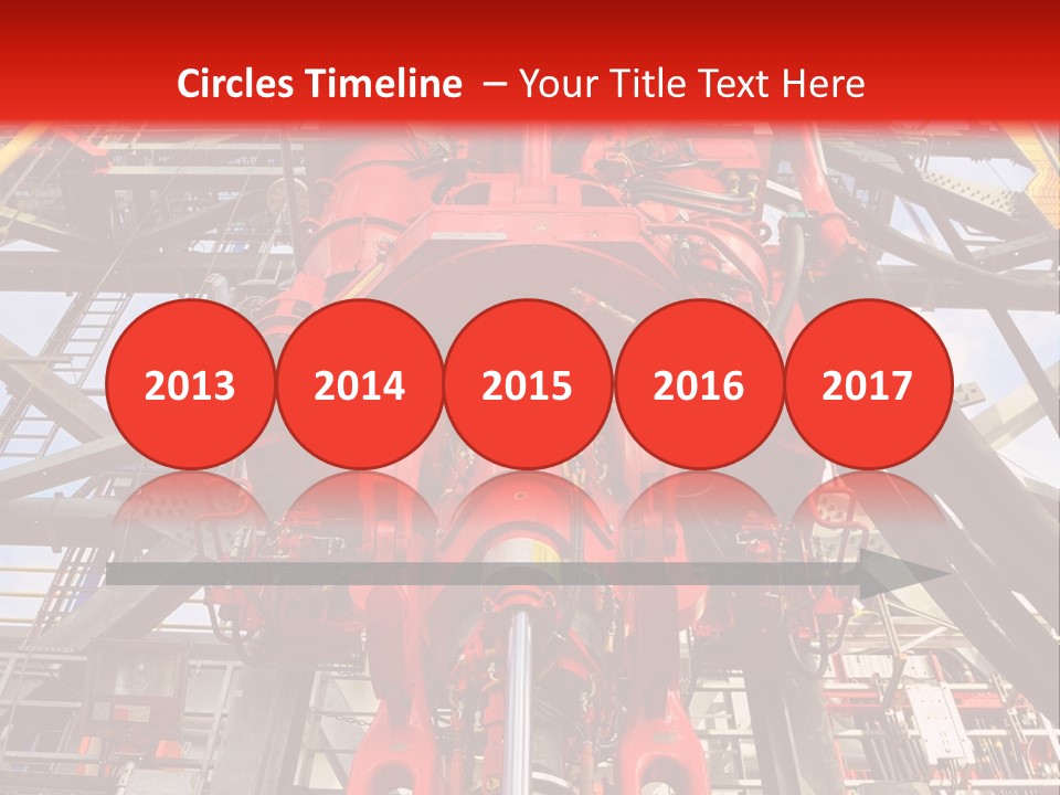 A Red Power Plant With Wires And Wires In The Background PowerPoint Template