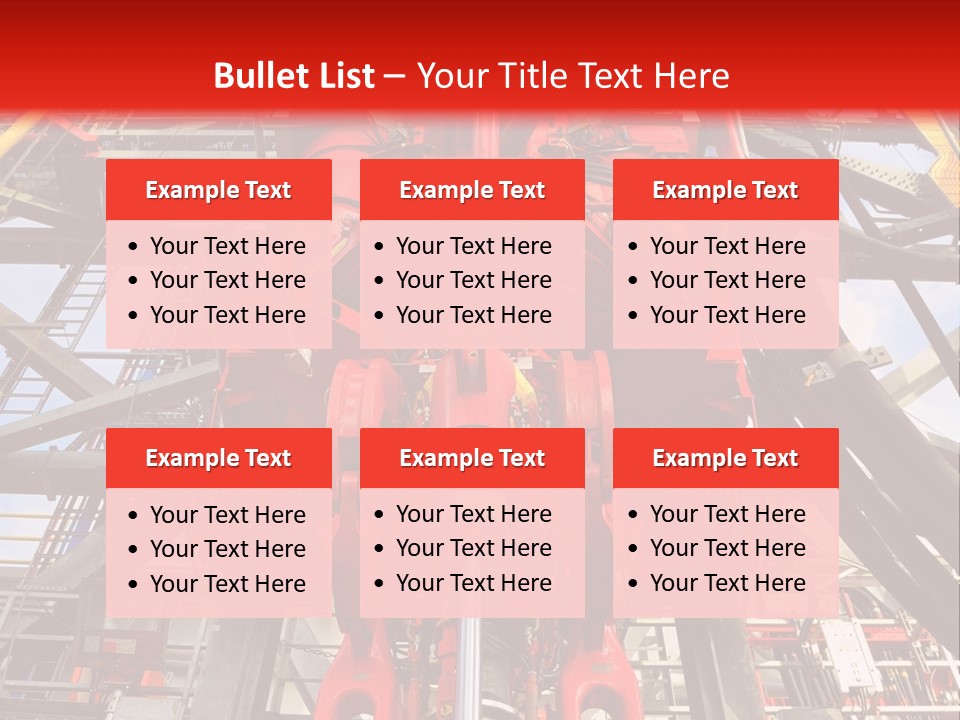 A Red Power Plant With Wires And Wires In The Background PowerPoint Template