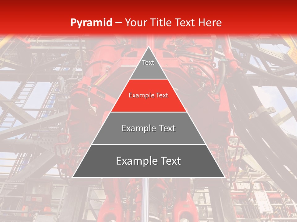 A Red Power Plant With Wires And Wires In The Background PowerPoint Template