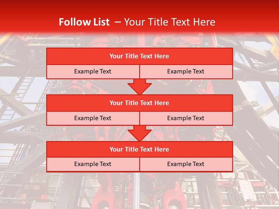 A Red Power Plant With Wires And Wires In The Background PowerPoint Template