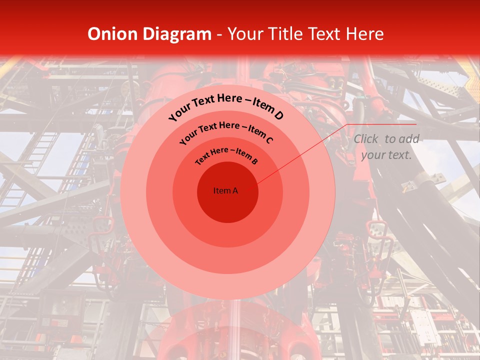 A Red Power Plant With Wires And Wires In The Background PowerPoint Template