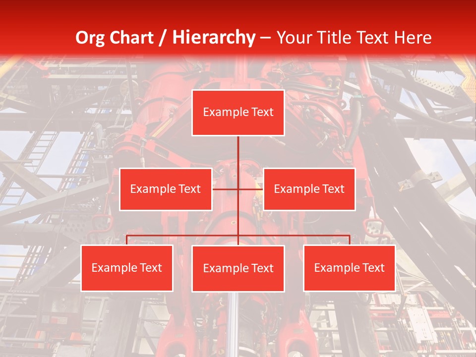 A Red Power Plant With Wires And Wires In The Background PowerPoint Template