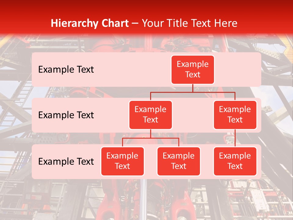 A Red Power Plant With Wires And Wires In The Background PowerPoint Template