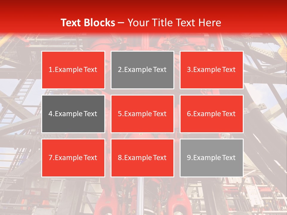 A Red Power Plant With Wires And Wires In The Background PowerPoint Template