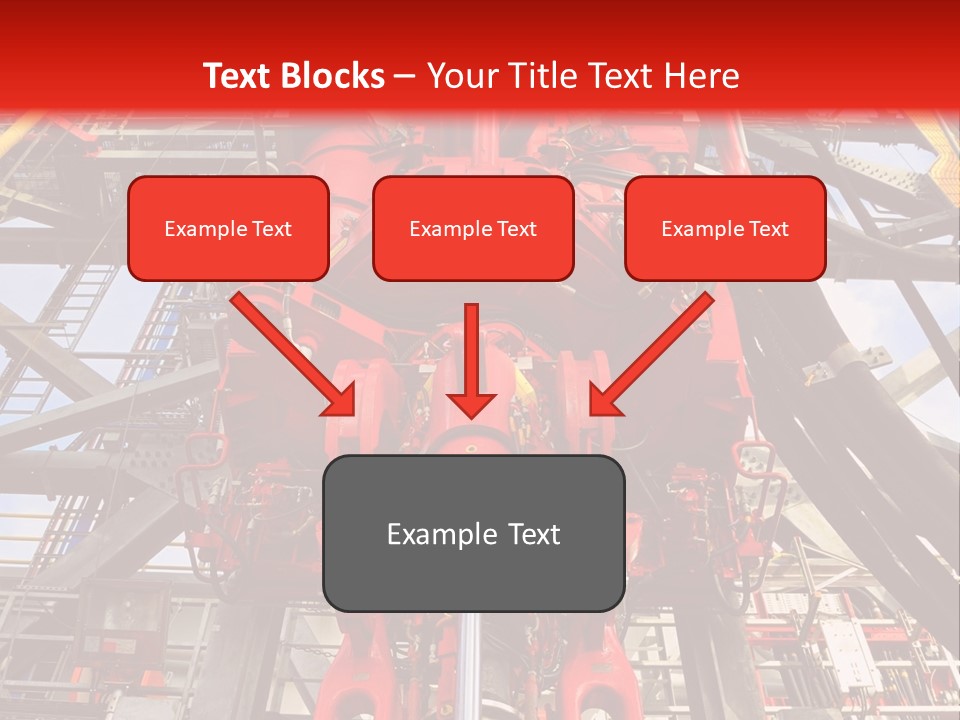 A Red Power Plant With Wires And Wires In The Background PowerPoint Template