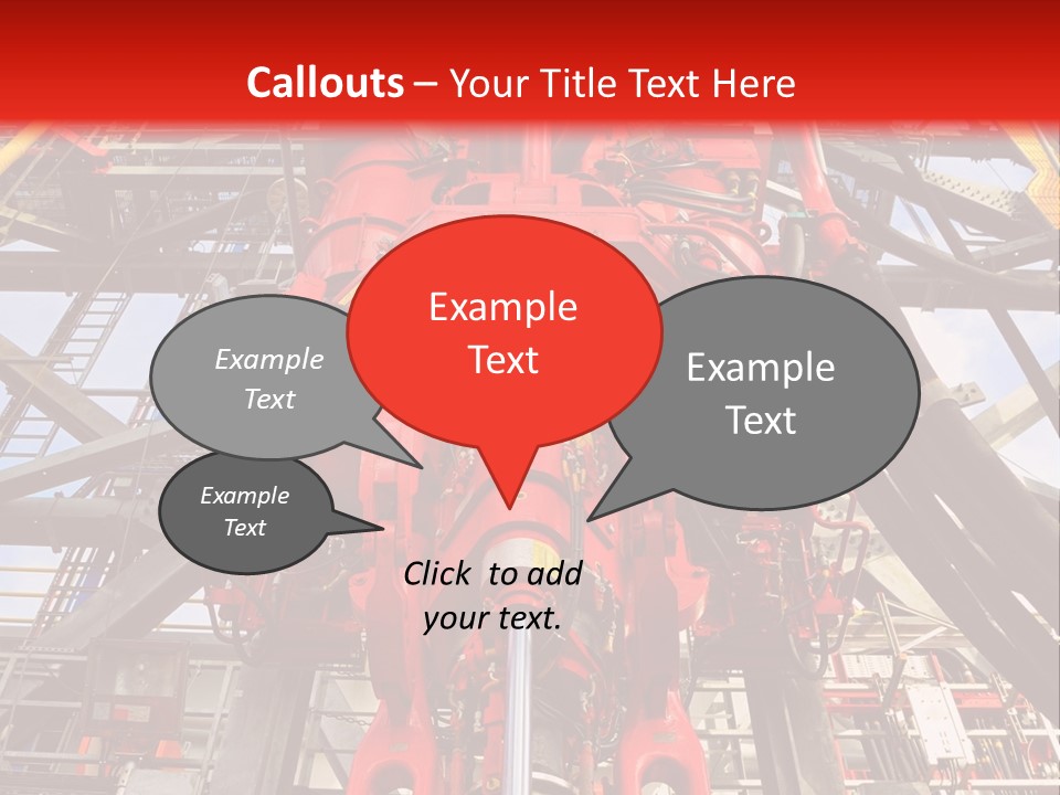 A Red Power Plant With Wires And Wires In The Background PowerPoint Template