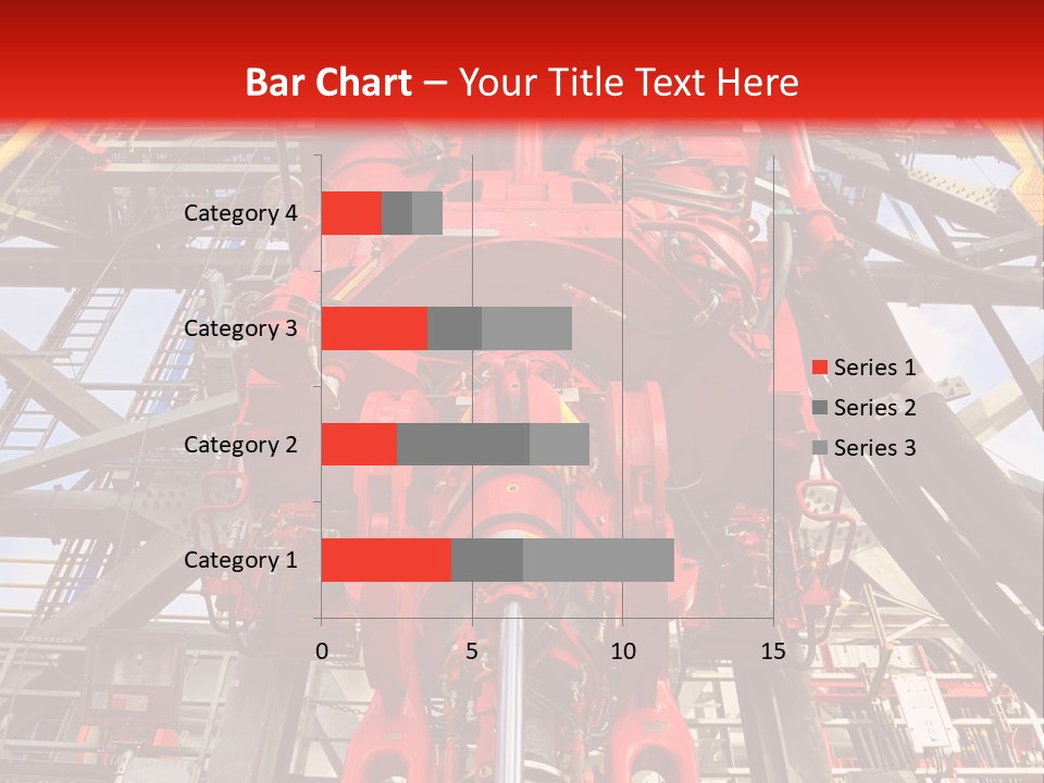 A Red Power Plant With Wires And Wires In The Background PowerPoint Template