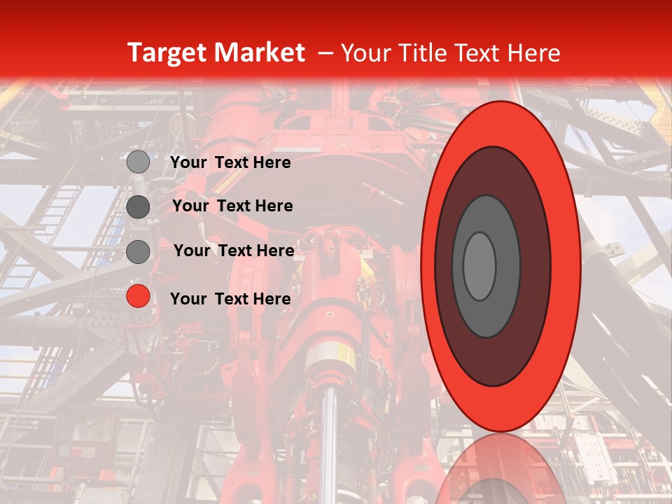 A Red Power Plant With Wires And Wires In The Background PowerPoint Template