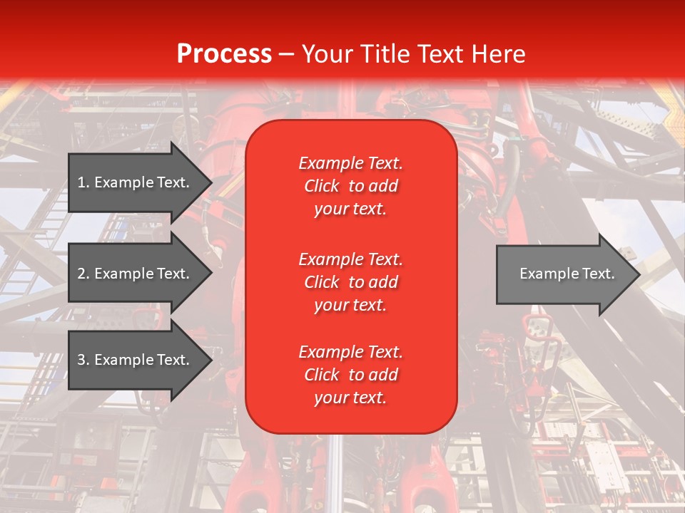 A Red Power Plant With Wires And Wires In The Background PowerPoint Template