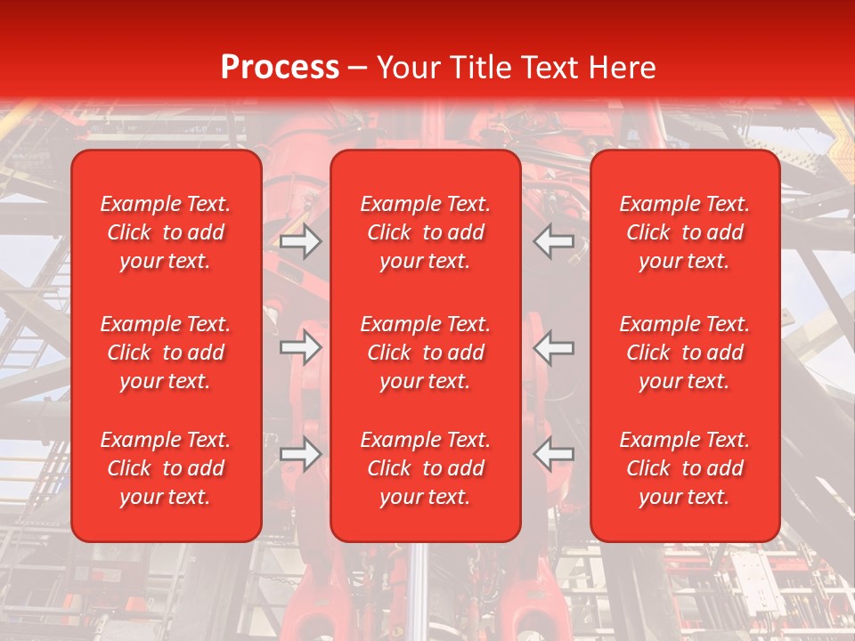 A Red Power Plant With Wires And Wires In The Background PowerPoint Template