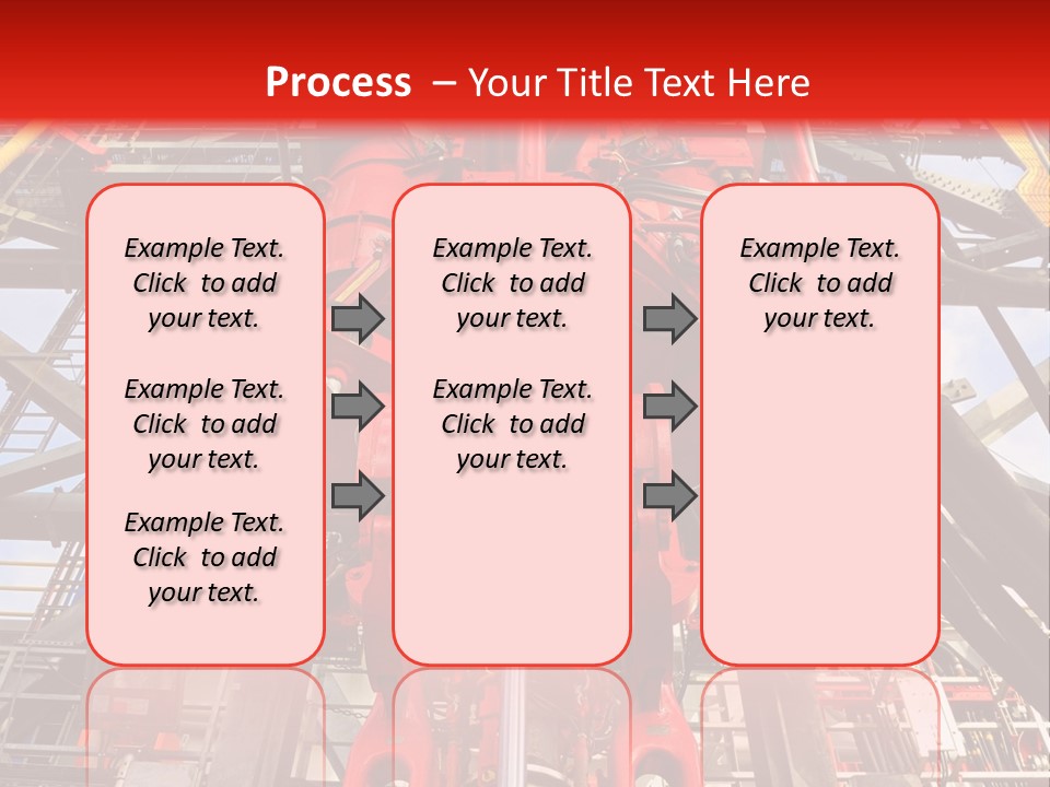 A Red Power Plant With Wires And Wires In The Background PowerPoint Template