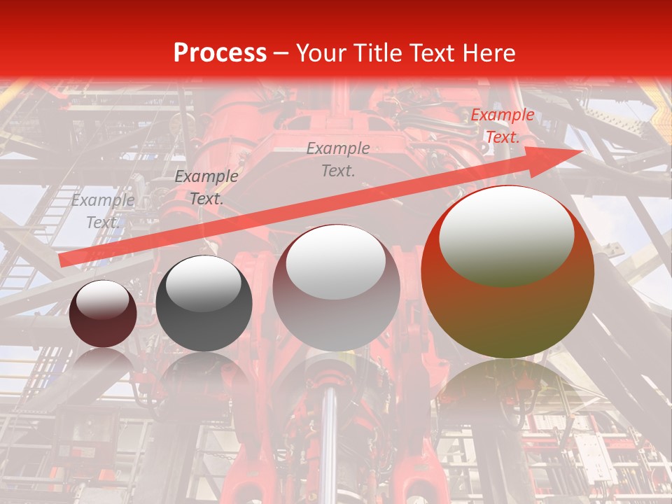 A Red Power Plant With Wires And Wires In The Background PowerPoint Template