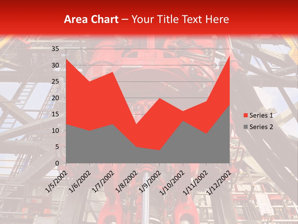 A Red Power Plant With Wires And Wires In The Background PowerPoint Template