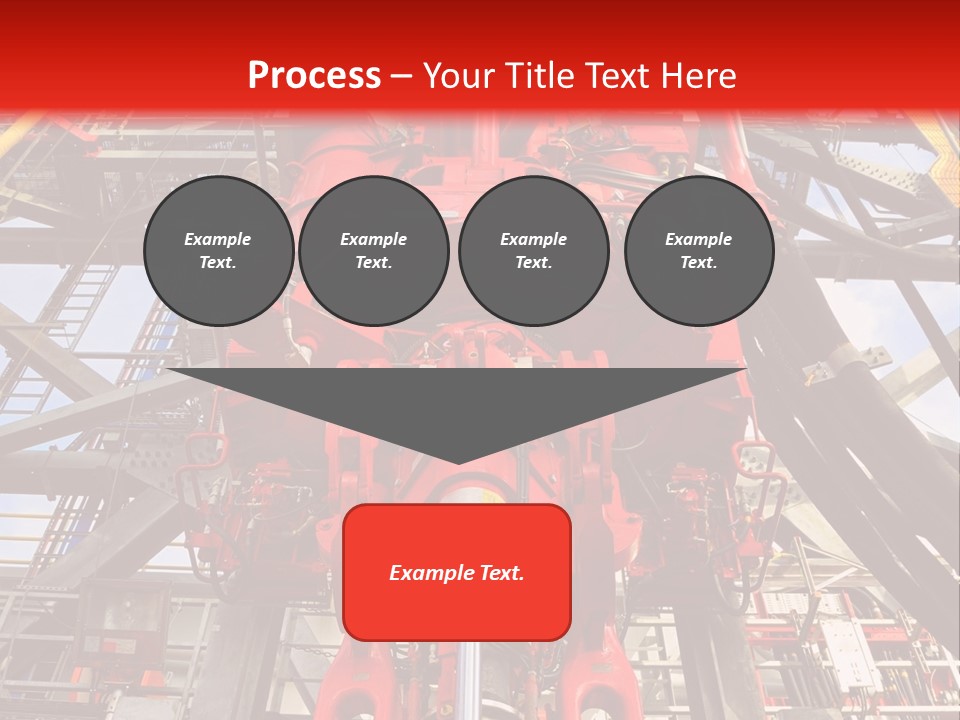 A Red Power Plant With Wires And Wires In The Background PowerPoint Template