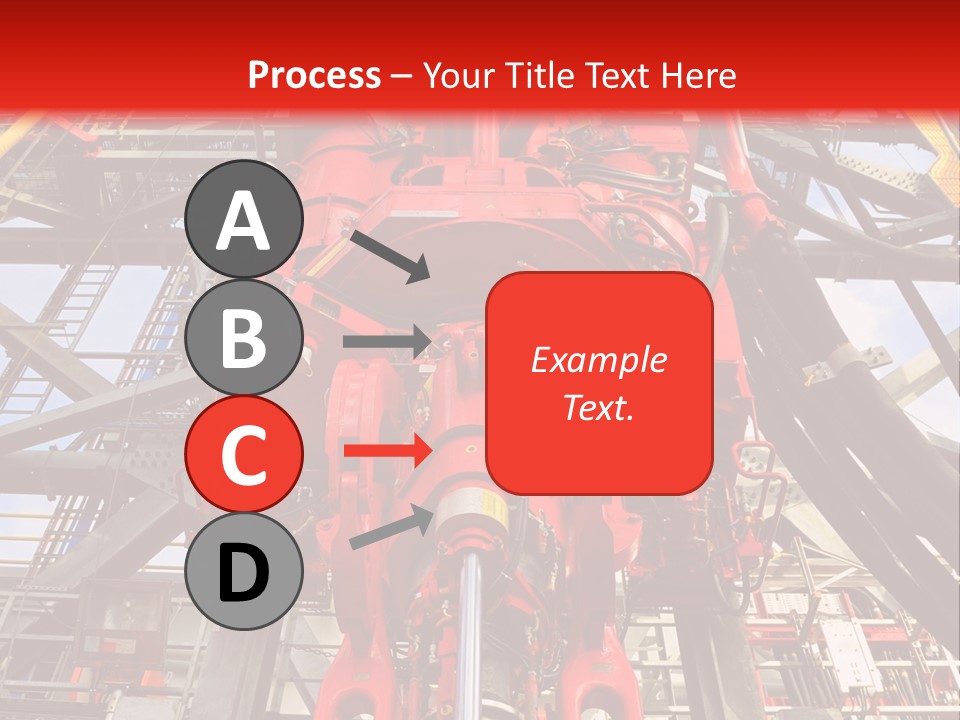 A Red Power Plant With Wires And Wires In The Background PowerPoint Template