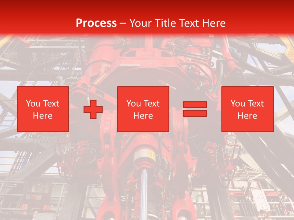 A Red Power Plant With Wires And Wires In The Background PowerPoint Template