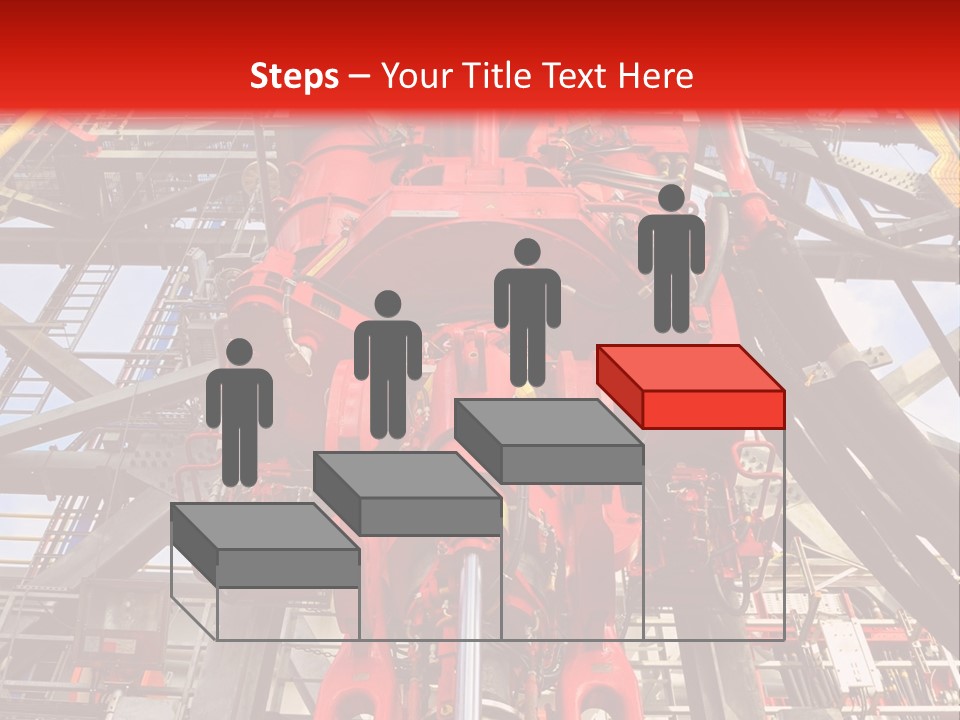 A Red Power Plant With Wires And Wires In The Background PowerPoint Template