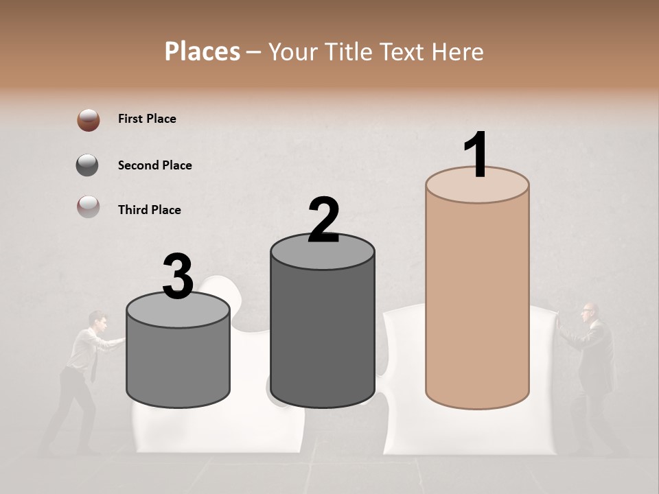 A Group Of People Putting Pieces Of A Puzzle Together PowerPoint Template