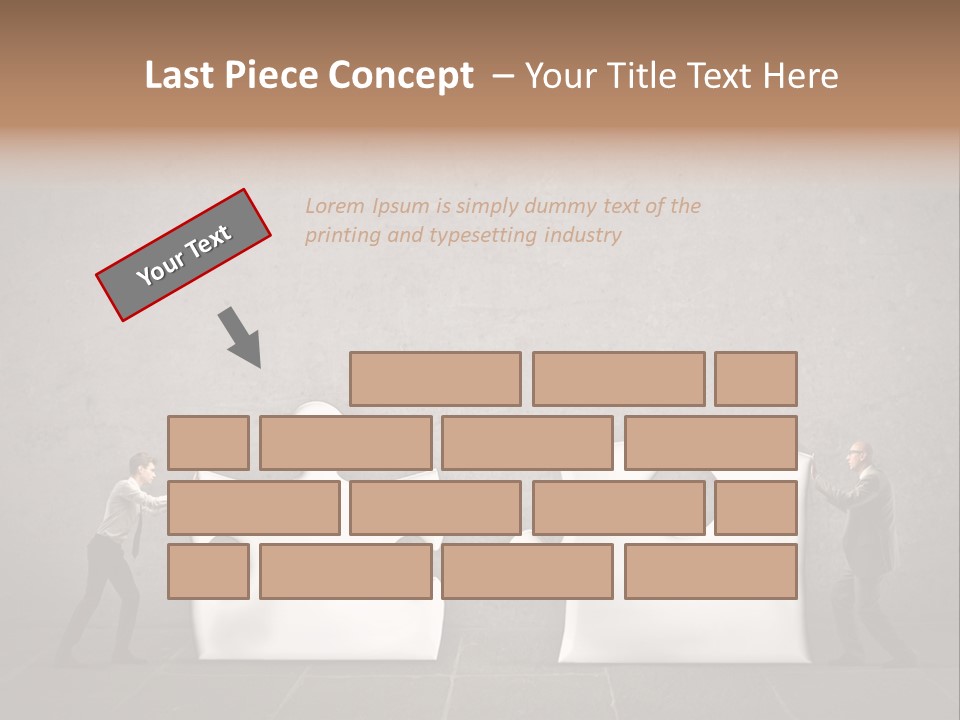 A Group Of People Putting Pieces Of A Puzzle Together PowerPoint Template