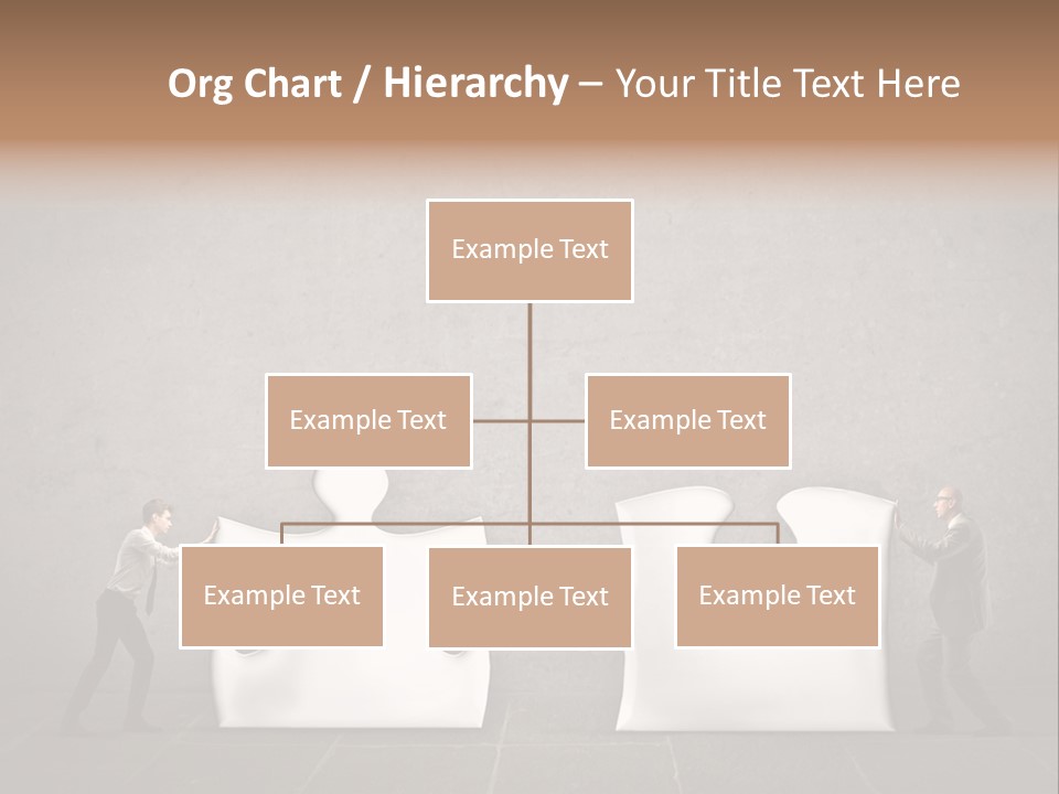 A Group Of People Putting Pieces Of A Puzzle Together PowerPoint Template