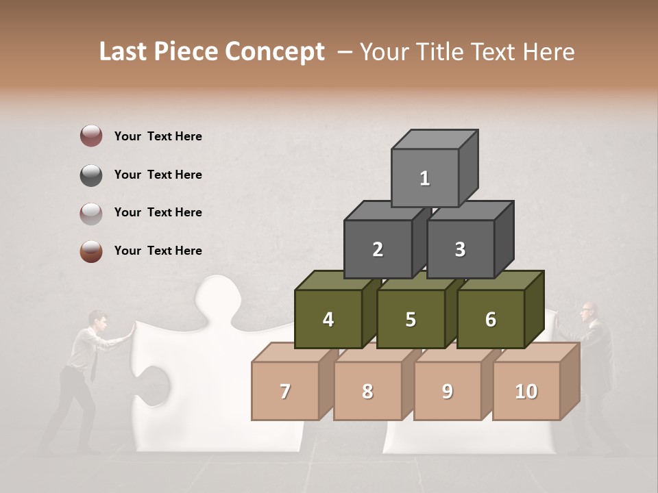 A Group Of People Putting Pieces Of A Puzzle Together PowerPoint Template