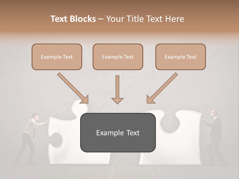 A Group Of People Putting Pieces Of A Puzzle Together PowerPoint Template