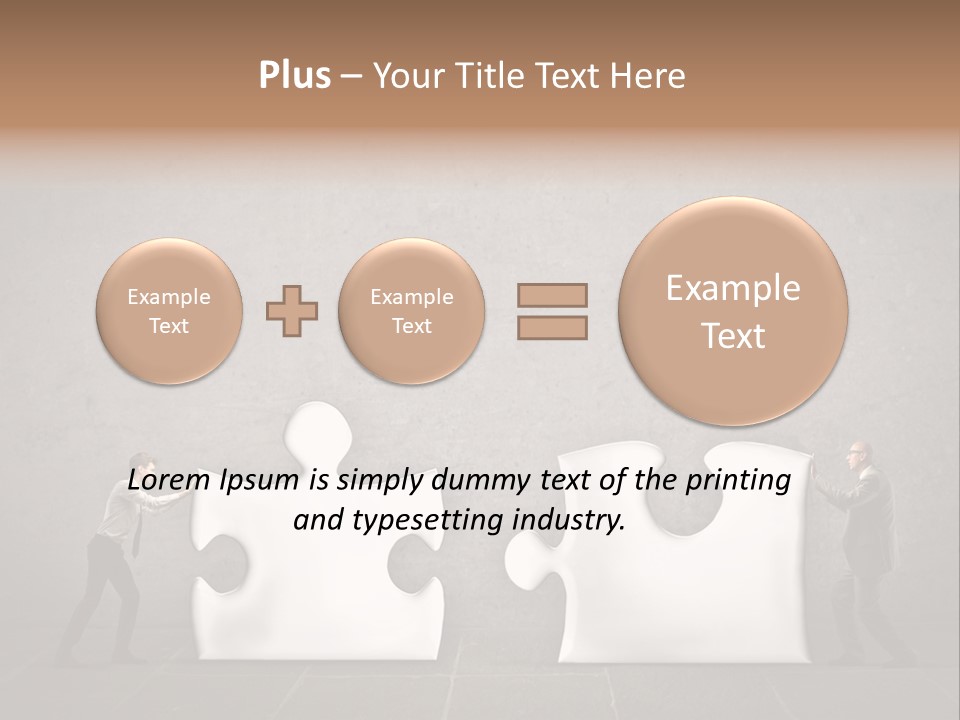 A Group Of People Putting Pieces Of A Puzzle Together PowerPoint Template
