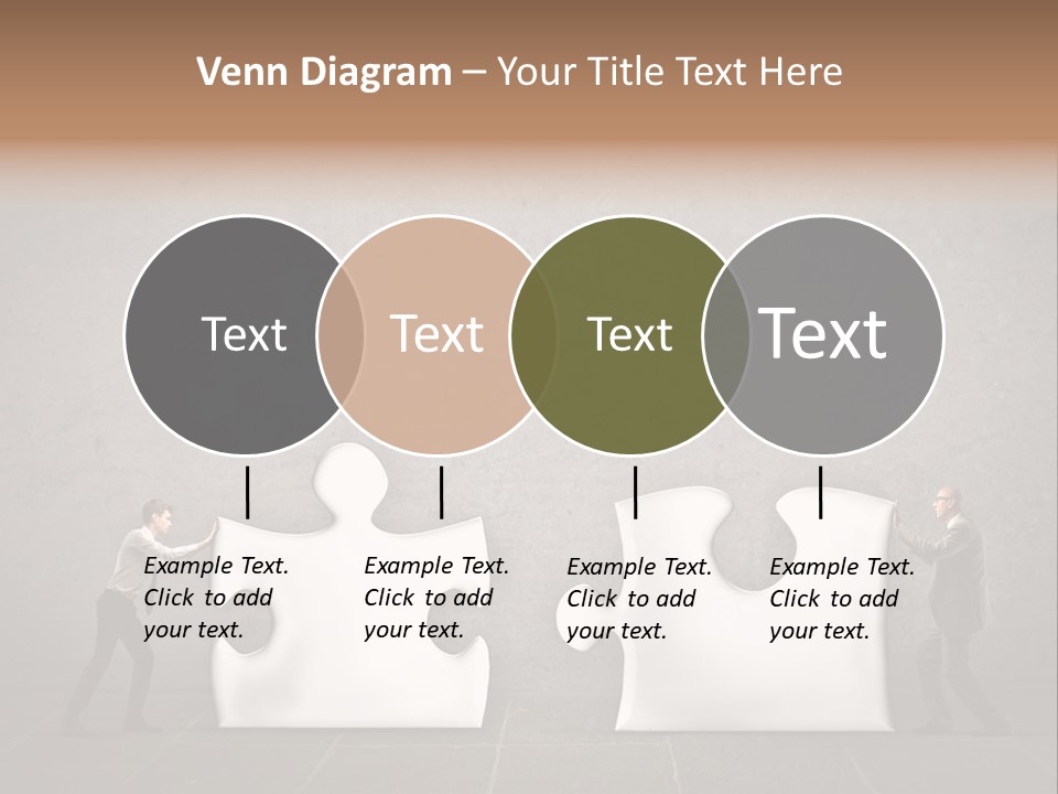 A Group Of People Putting Pieces Of A Puzzle Together PowerPoint Template