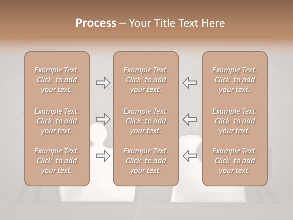 A Group Of People Putting Pieces Of A Puzzle Together PowerPoint Template