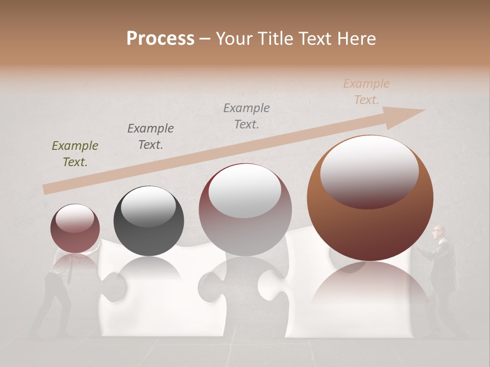 A Group Of People Putting Pieces Of A Puzzle Together PowerPoint Template