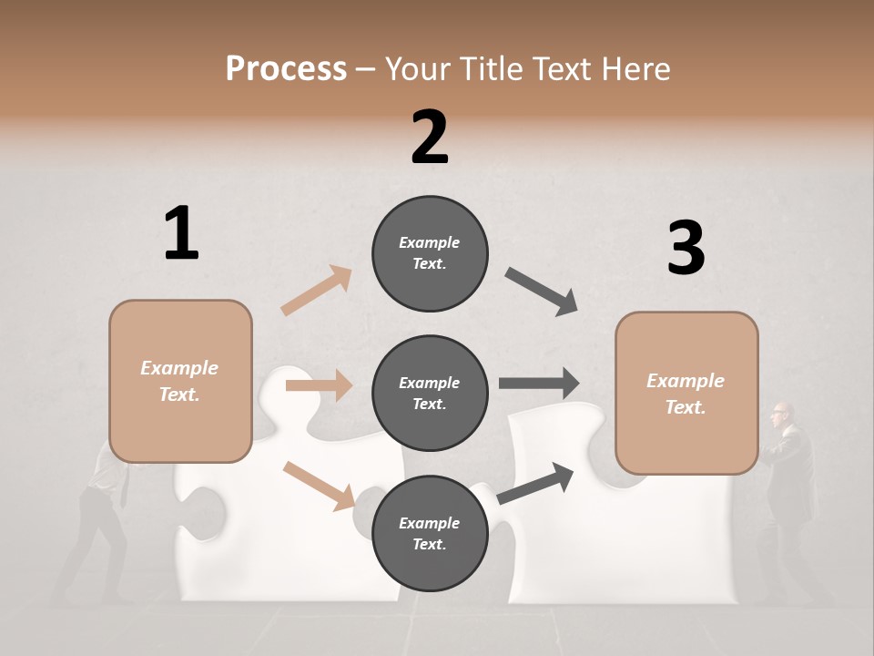 A Group Of People Putting Pieces Of A Puzzle Together PowerPoint Template