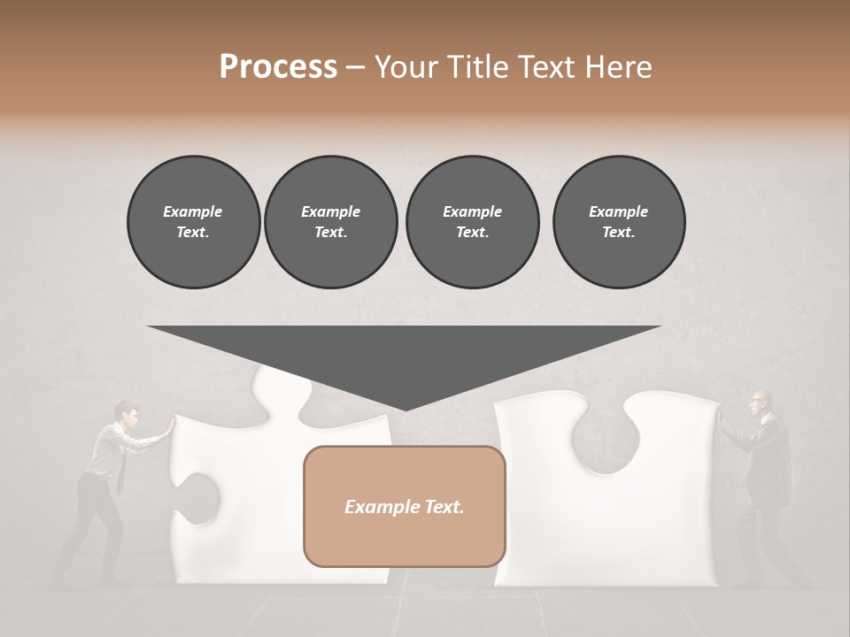 A Group Of People Putting Pieces Of A Puzzle Together PowerPoint Template