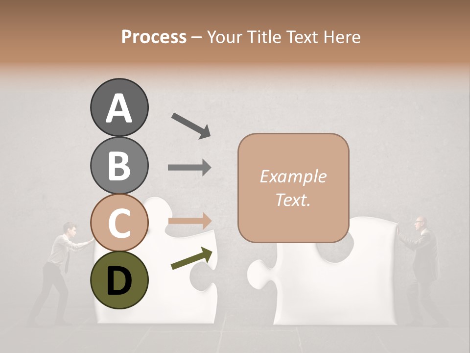 A Group Of People Putting Pieces Of A Puzzle Together PowerPoint Template