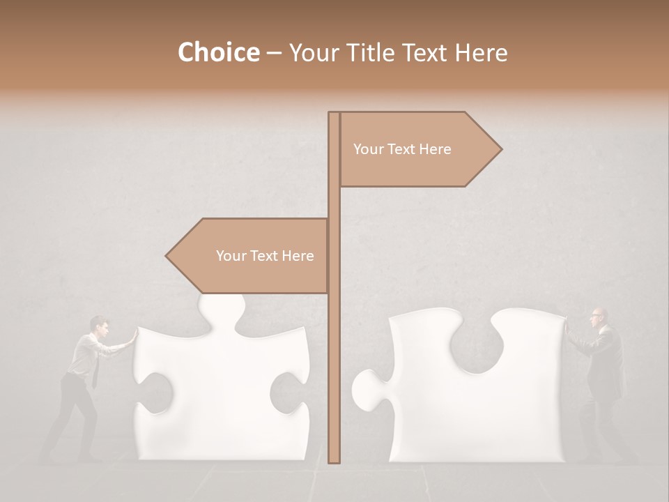 A Group Of People Putting Pieces Of A Puzzle Together PowerPoint Template
