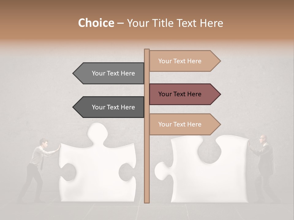 A Group Of People Putting Pieces Of A Puzzle Together PowerPoint Template