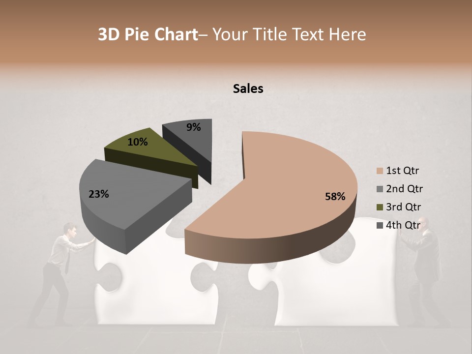 A Group Of People Putting Pieces Of A Puzzle Together PowerPoint Template