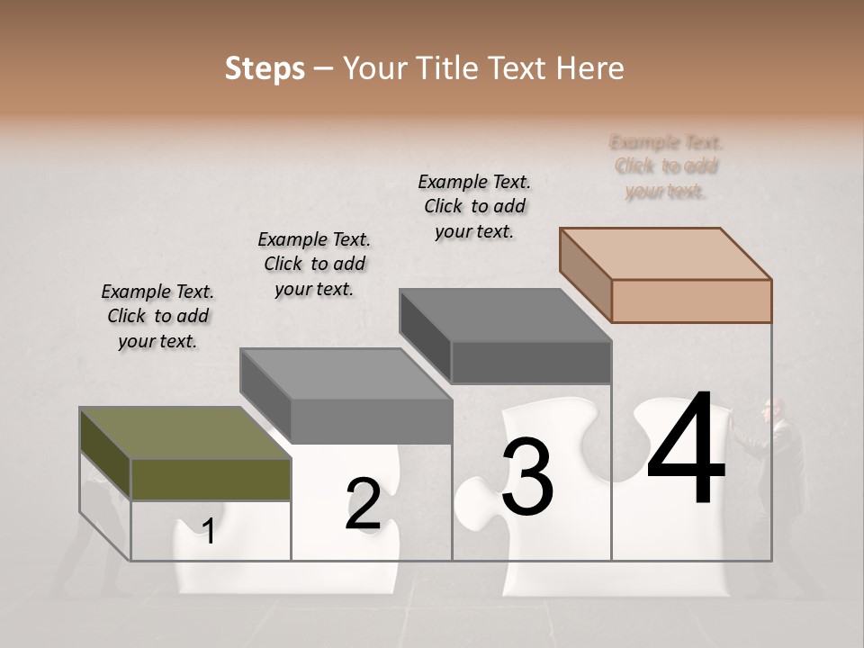 A Group Of People Putting Pieces Of A Puzzle Together PowerPoint Template
