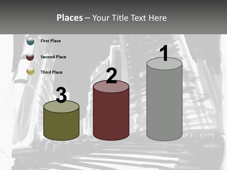 A Black And White Picture Of A City PowerPoint Template