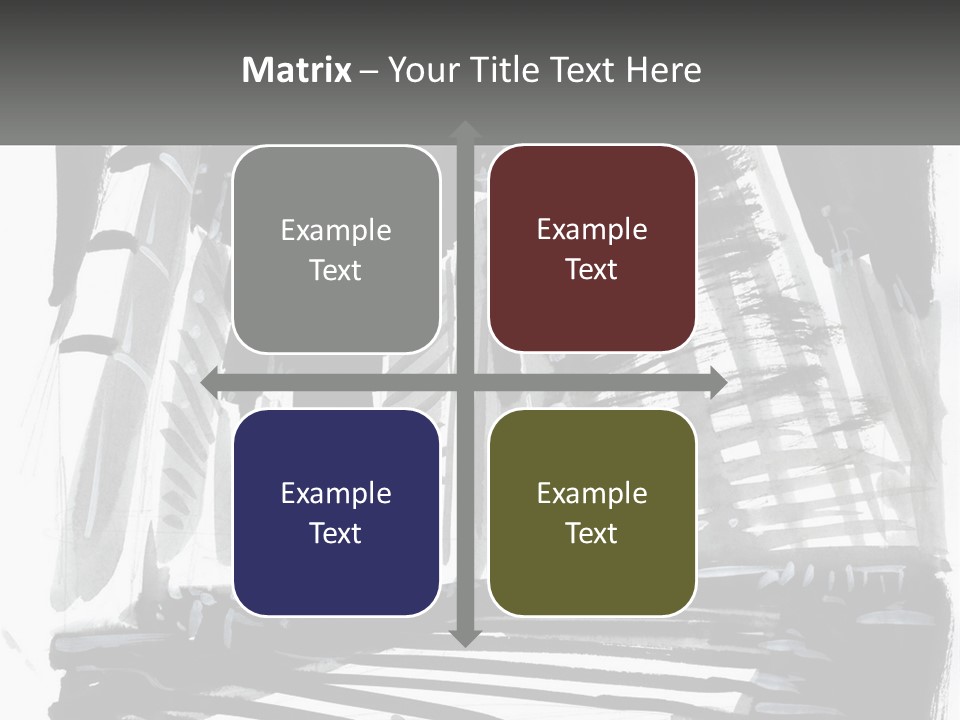 A Black And White Picture Of A City PowerPoint Template