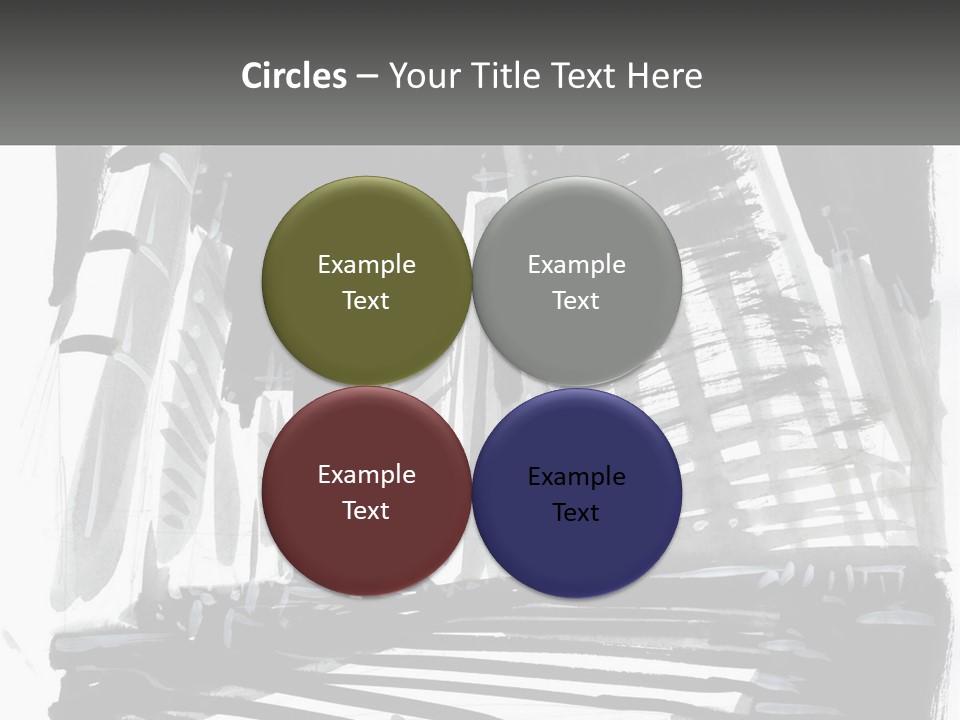 A Black And White Picture Of A City PowerPoint Template