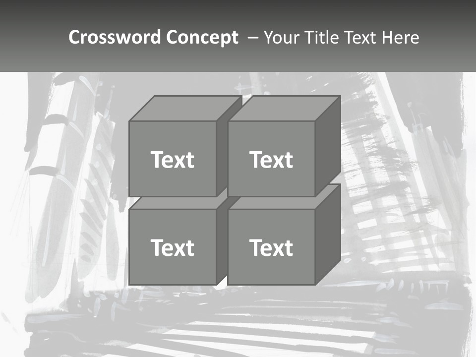 A Black And White Picture Of A City PowerPoint Template