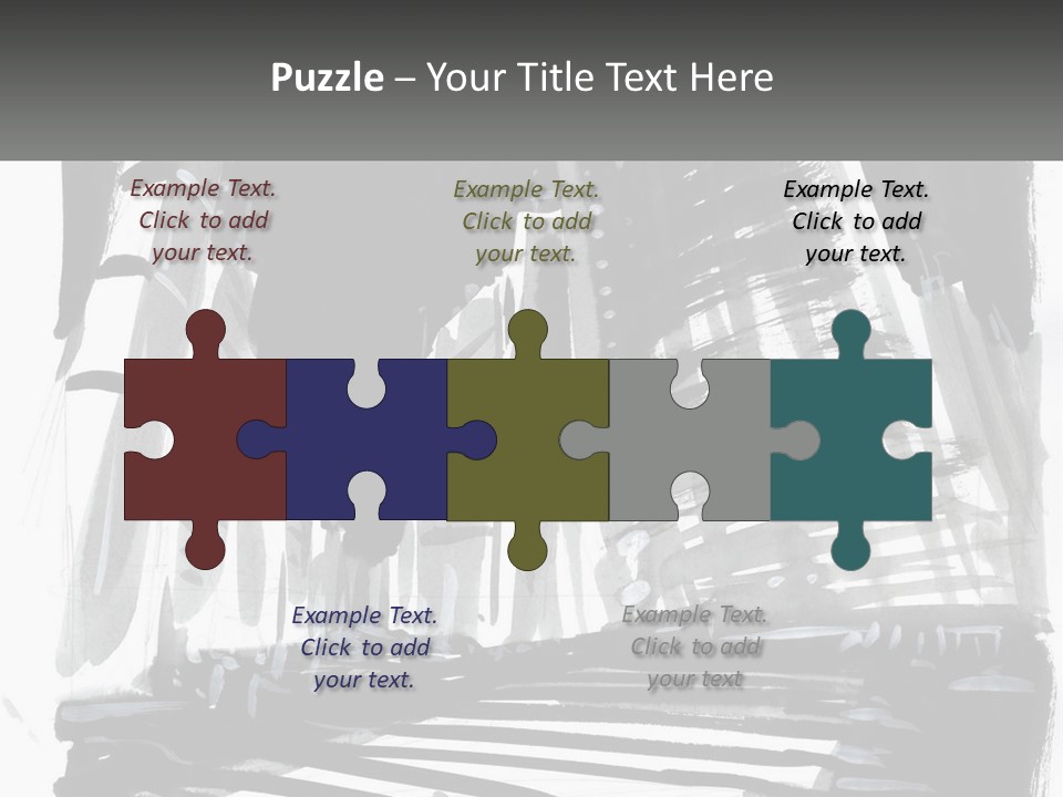 A Black And White Picture Of A City PowerPoint Template