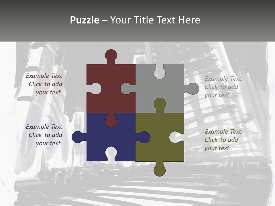 A Black And White Picture Of A City PowerPoint Template