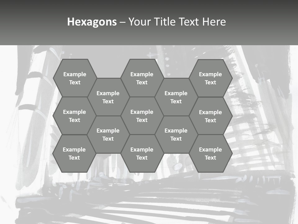 A Black And White Picture Of A City PowerPoint Template