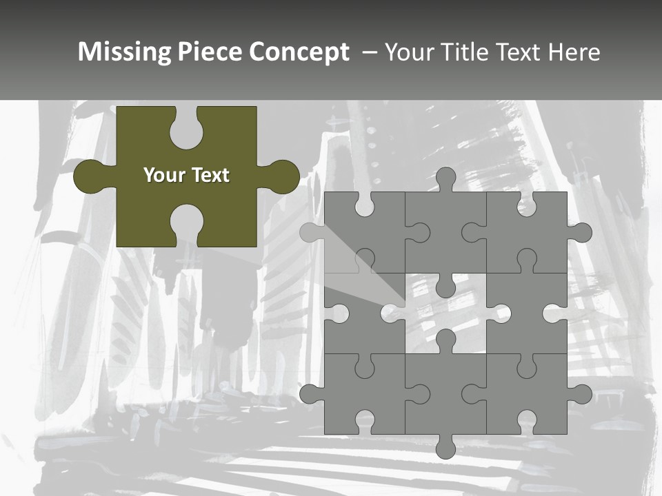 A Black And White Picture Of A City PowerPoint Template