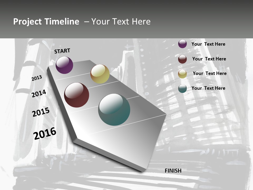 A Black And White Picture Of A City PowerPoint Template