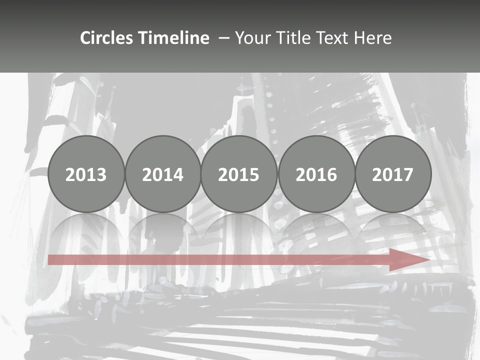 A Black And White Picture Of A City PowerPoint Template